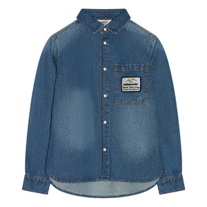 Hundred Pieces - Enzo Jeanshemd | Denimblau