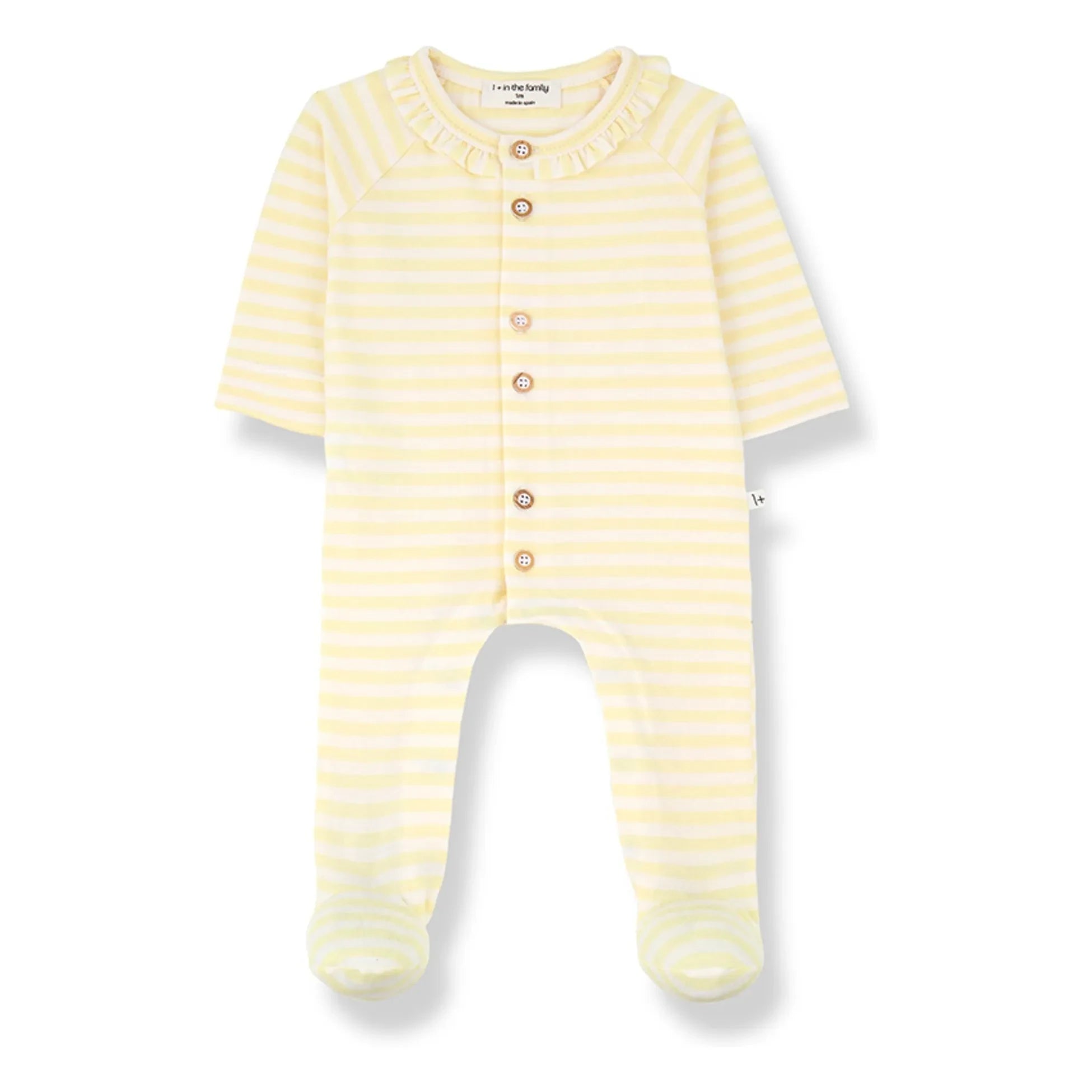 1+ in the family - Camila Çizgili Pijama | Soluk sarı