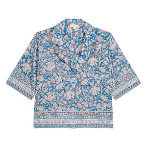 Louise Misha - Pijama Louka de algodón orgánico | Azul