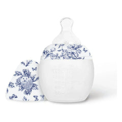 Elhée - Toile de Jouy silicone baby bottle and physiological pacifier - Elhée x Tartine et Chocolat | Navy Blue