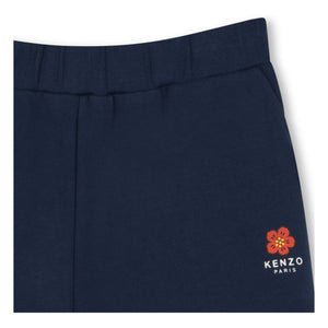 Kenzo - Flower Molton Kısa Şort | Lacivert
