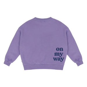 Jenest - Bo On My Way organik pamuk sweatshirt | Mor