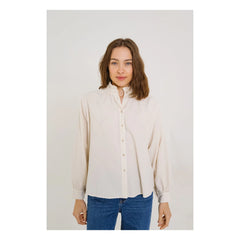 Sacrécoeur - Soline Velours Milleraies Bluse | Ecru