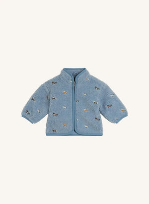 Stella McCartney Kids - Atlı Sherpa Ceket | Açık mavi