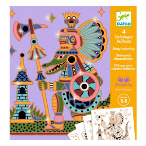 Djeco - Animal Warriors Coloring Pages