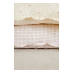 Soft Spot - Organic Cotton Ribbon Pillowcases - Set of 2 | Ivory