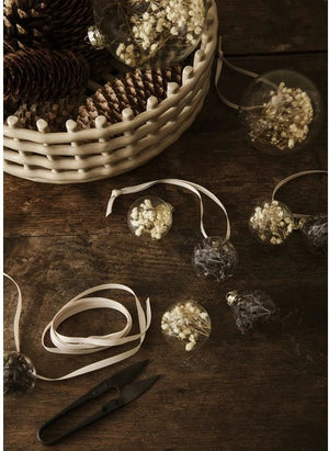 Ferm Living - Flora Cam Noel Süsleri - 4'lü Set | Erik