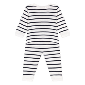 Petit Bateau - Berlin organik pamuklu pijama | Ekru