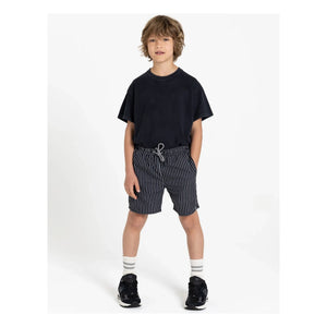Finger in the Nose – Freeboy Gestreifte Badeshorts | Schwarz