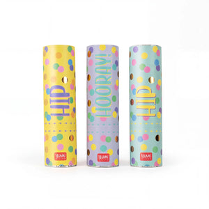 Legami - Seti Three Mini Confetti Poppers - Parti Poppers