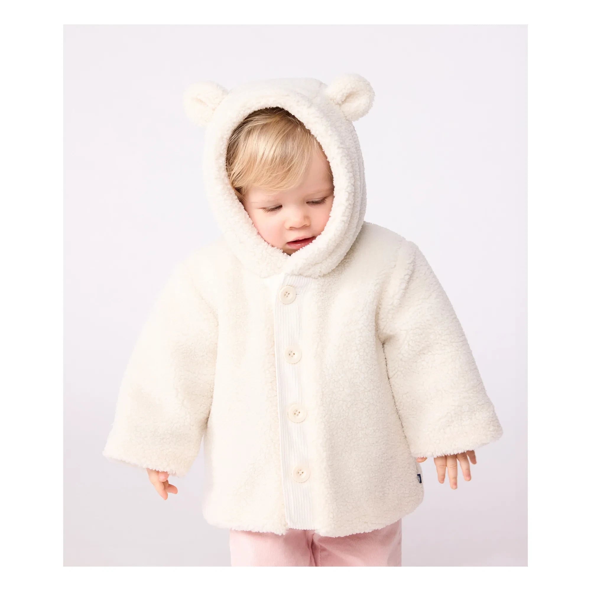 Petit Bateau - Sherpa Kulaklı Küpe | Ecru