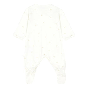 Bonpoint - Cherry Jersey Romper Pajamas | Gold