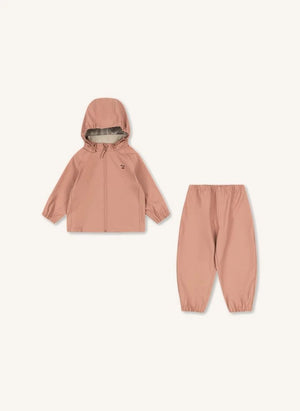 Konges Sløjd - Plainy Cerises Yağmur Seti | Pembe