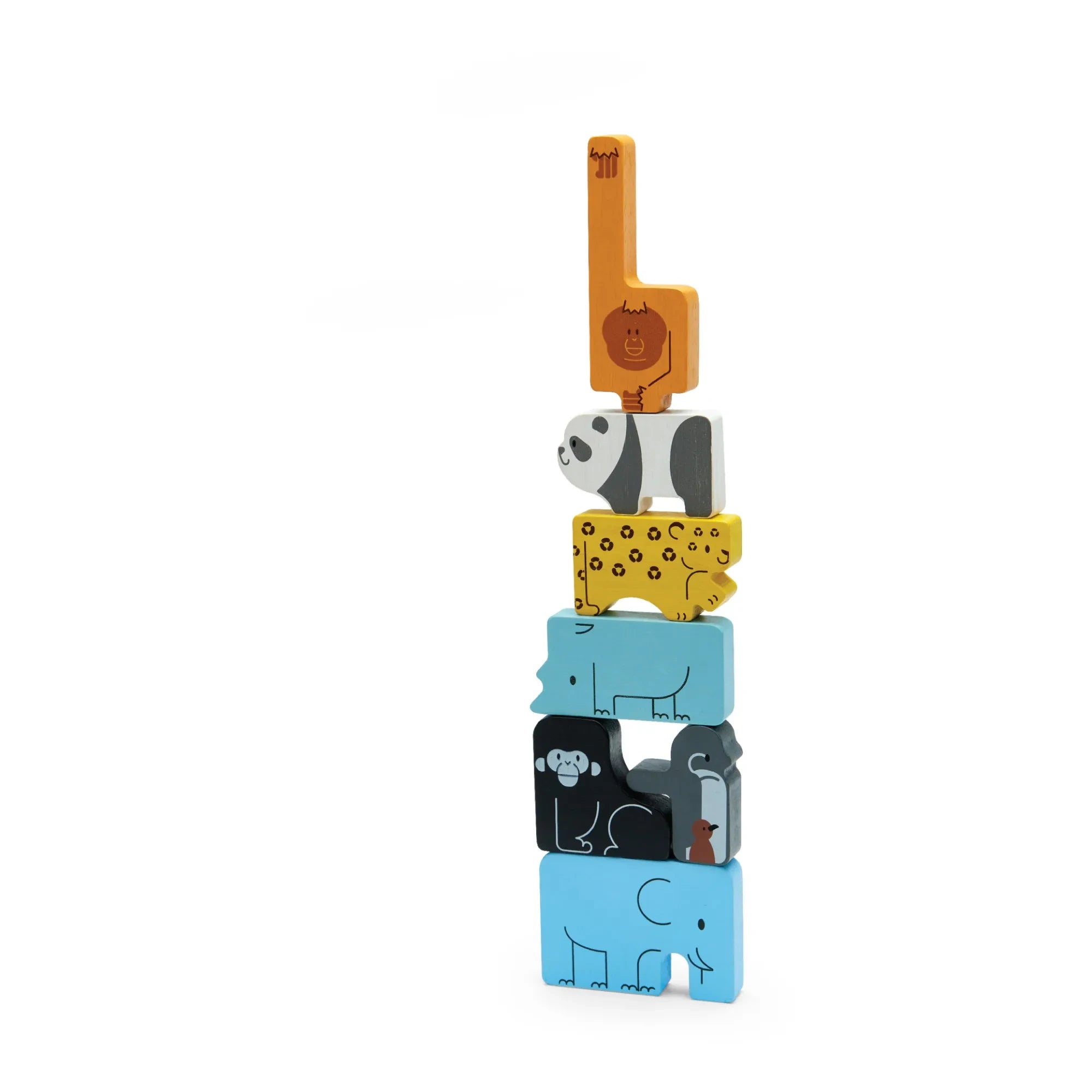 Plan Toys - 2'si 1 Arada Hayvan Yapbozu