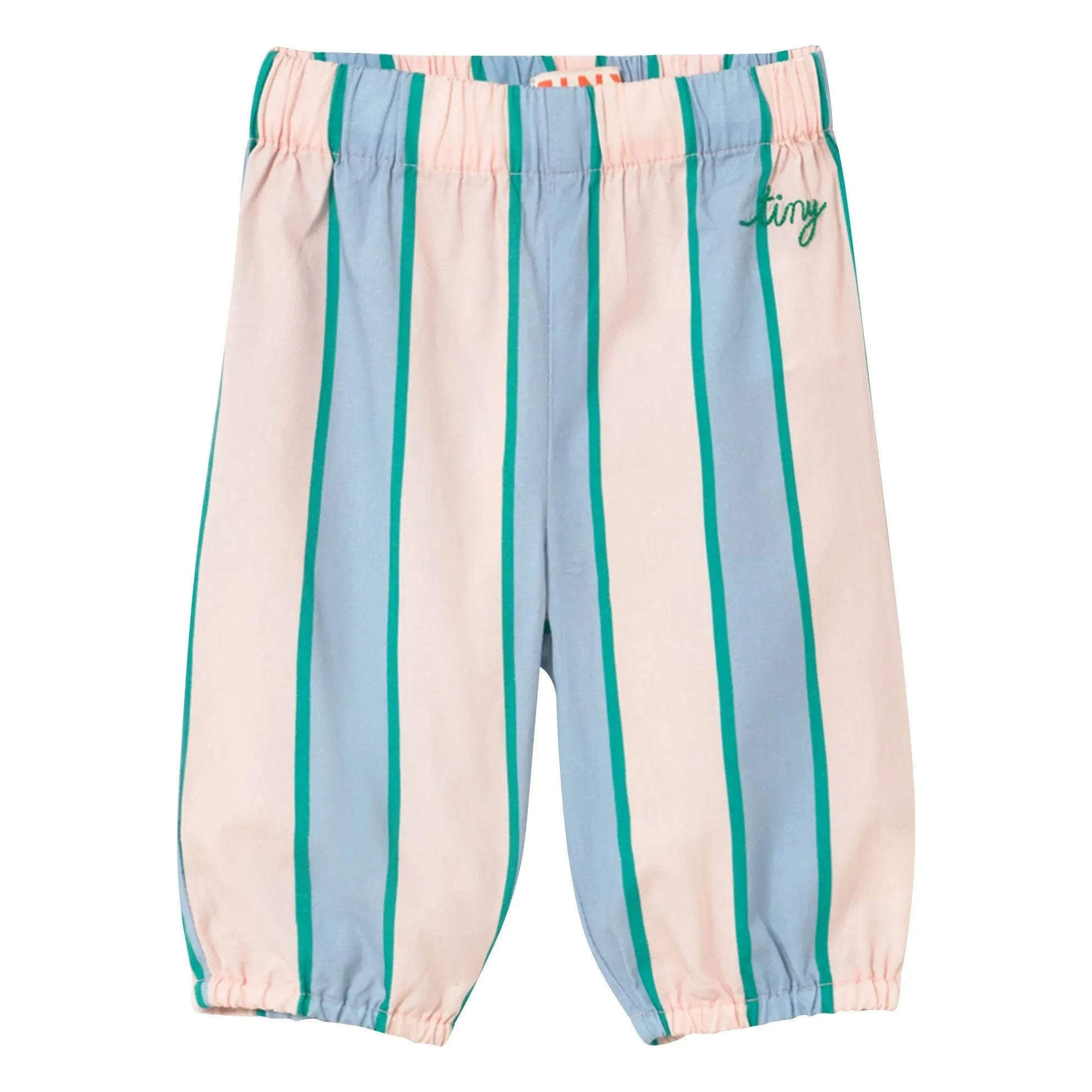 Tinycottons - Poplin Çizgili Pantolon | Pastel Pembe