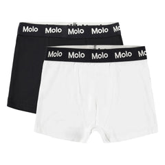 Molo - 2-Pack Justin Organic Cotton Boxer Briefs | Black