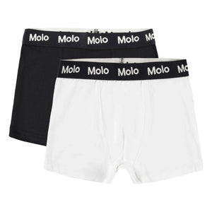 Molo - 2-Pack Justin Organic Cotton Boxer Briefs | Black
