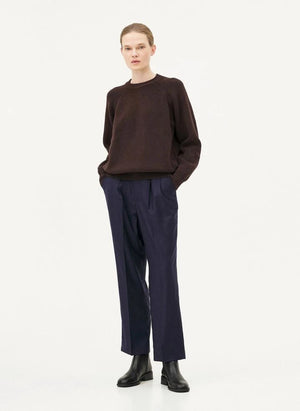 Noyoco - Oslo Sweater Merino Wool and Organic Cotton | Brown