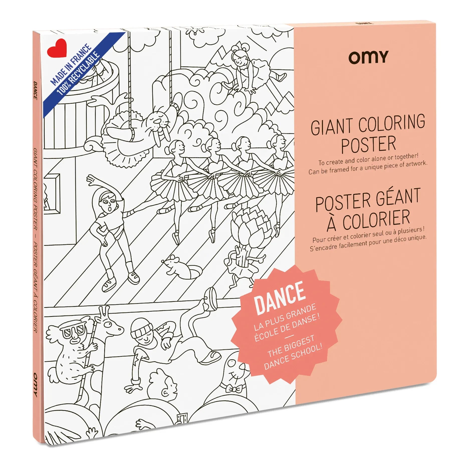 Omy - Dance Giant Poster | Beyaz