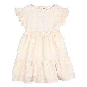 Búho - Lurex Cotton Open-Back Dress | Light Pink