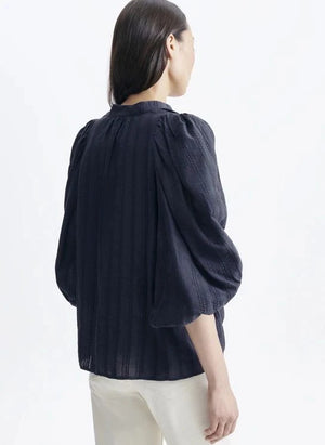 Vanessa Bruno - Bell Cotton Blouse | Navy