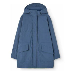 The Animals Observatory - Aslan Lange Jacke Recycelte Faser | Grau-blau