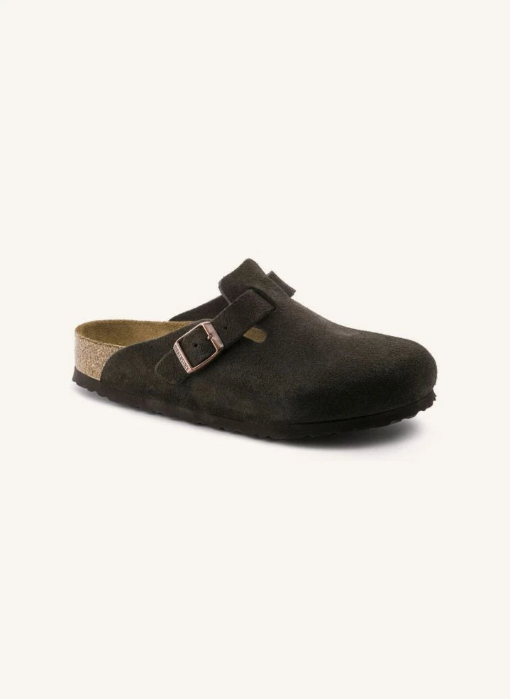 BIRKENSTOCK - Boston Süet Terlikler - Yetişkin Koleksiyonu | Kahverengi