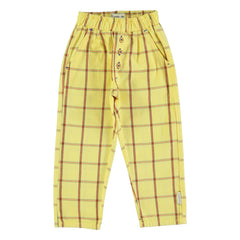 Piupiuchick - Pantalón Carreaux | Amarillo Pálido