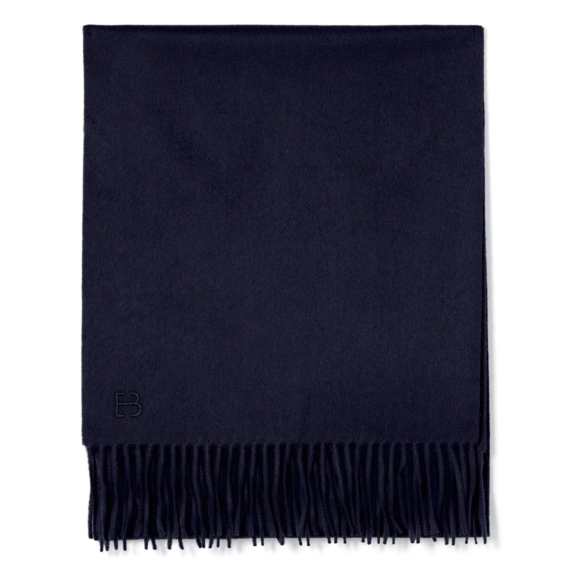 Bompard - Classic EB Cashmere Scarf | Navy Blue