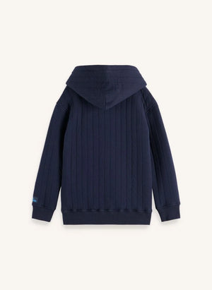 Scotch & Soda - Patchwork Kapitone Sweatshirt | Lacivert