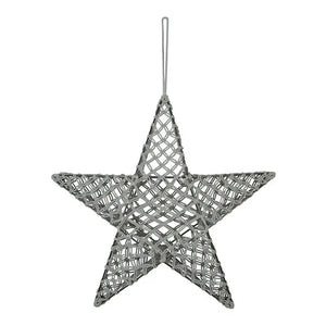 Numero 74 - Macrame Star Lamp | Silver Grey S019
