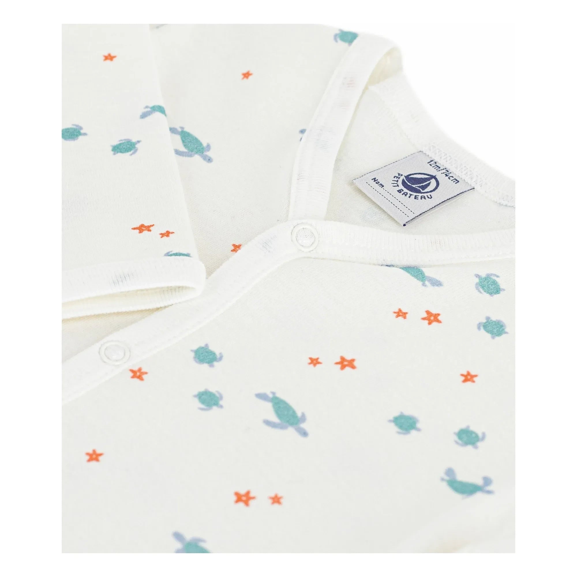 Petit Bateau - Sleep Well Turtles pijama | Beyaz
