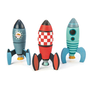 Tender Leaf Toys – Raketenbauspiel – 3er-Set