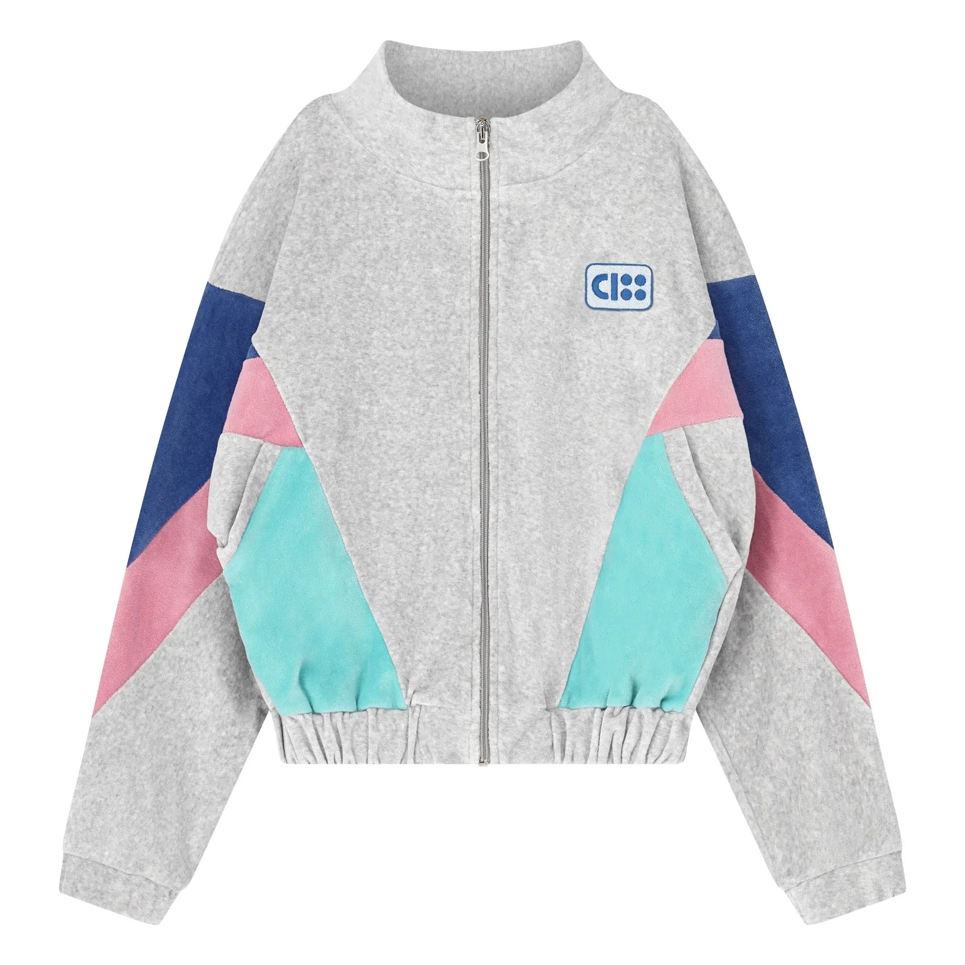 Cos I Said So - Renk bloklu CISS organik pamuk ceket | Gri melanj