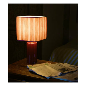 The Socialite Family - Gioia ceramic table lamp, Lisa Corti x The Socialite Family | Burgundy