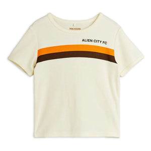 Mini Rodini - Alien City 8 Bio-Baumwoll-T-Shirt | Cremeweiß