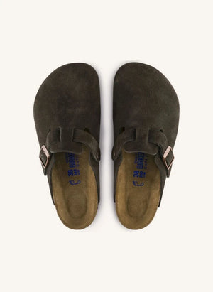 BIRKENSTOCK - شباشب بوسطن من الجلد المدبوغ - مجموعة البالغين | بني