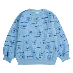 Bobo Choses - Pickles The Dog organik pamuklu sweatshirt | Kraliyet mavisi