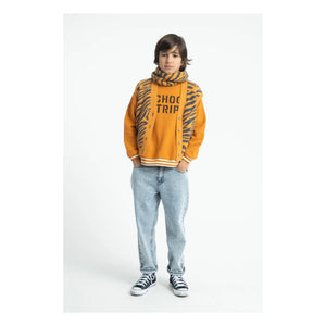Piupiuchick - School Trip organik pamuk sweatshirt | Camel