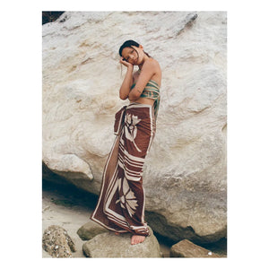 Soleil Soleil - Carnation Coconut pareo | Brown
