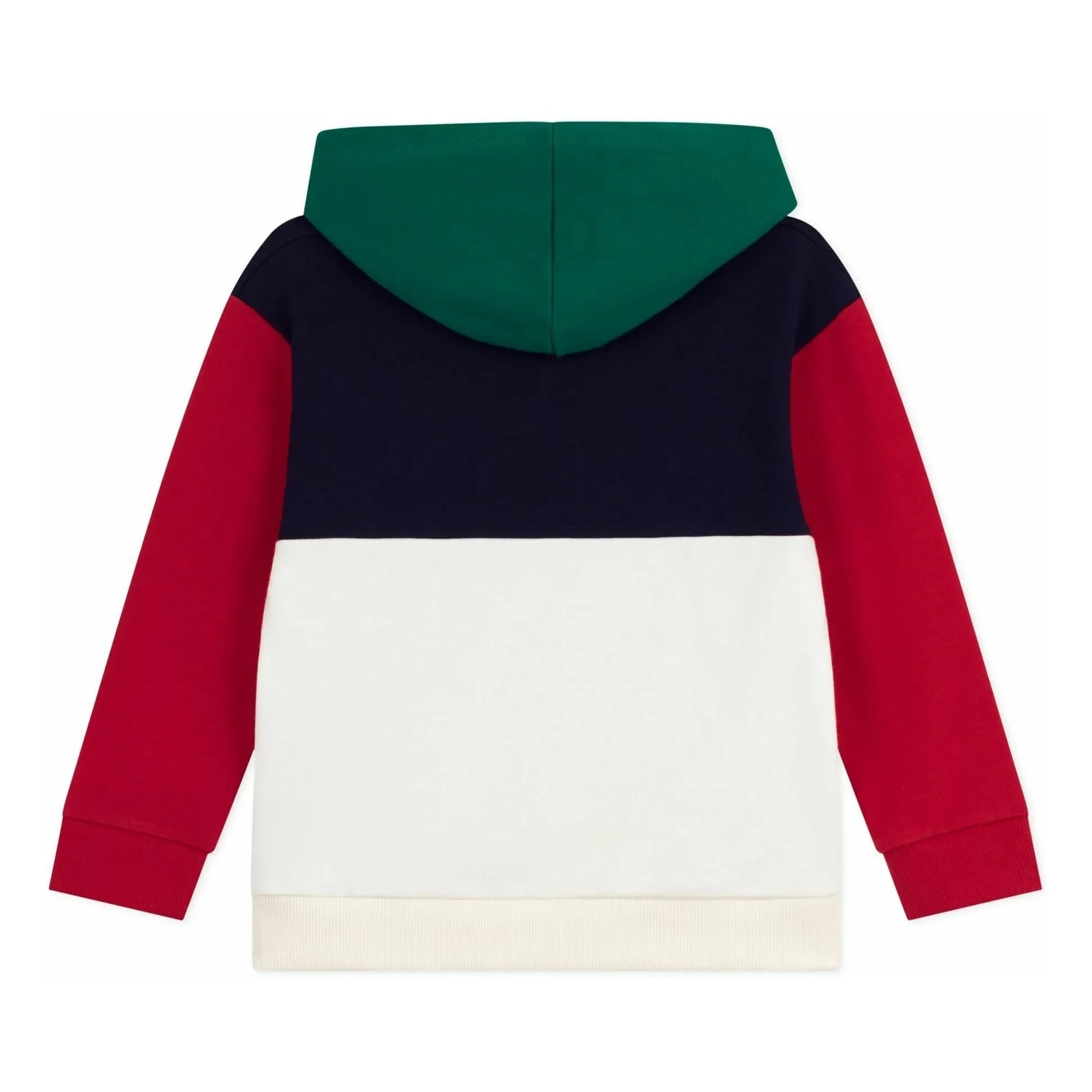Petit Bateau - Colorblock Logo sweatshirt | Ecru