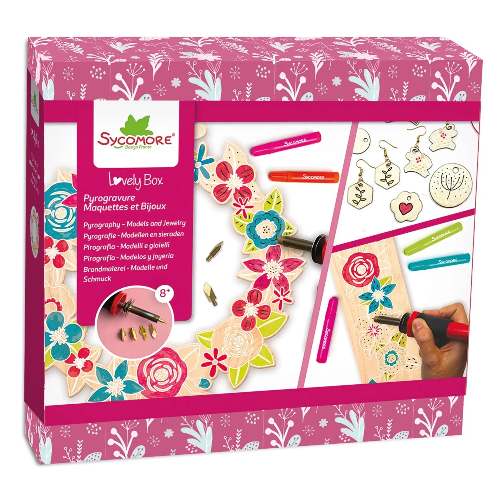 Sycomore - Lovely Box - Pirografi modelleri ve takılar