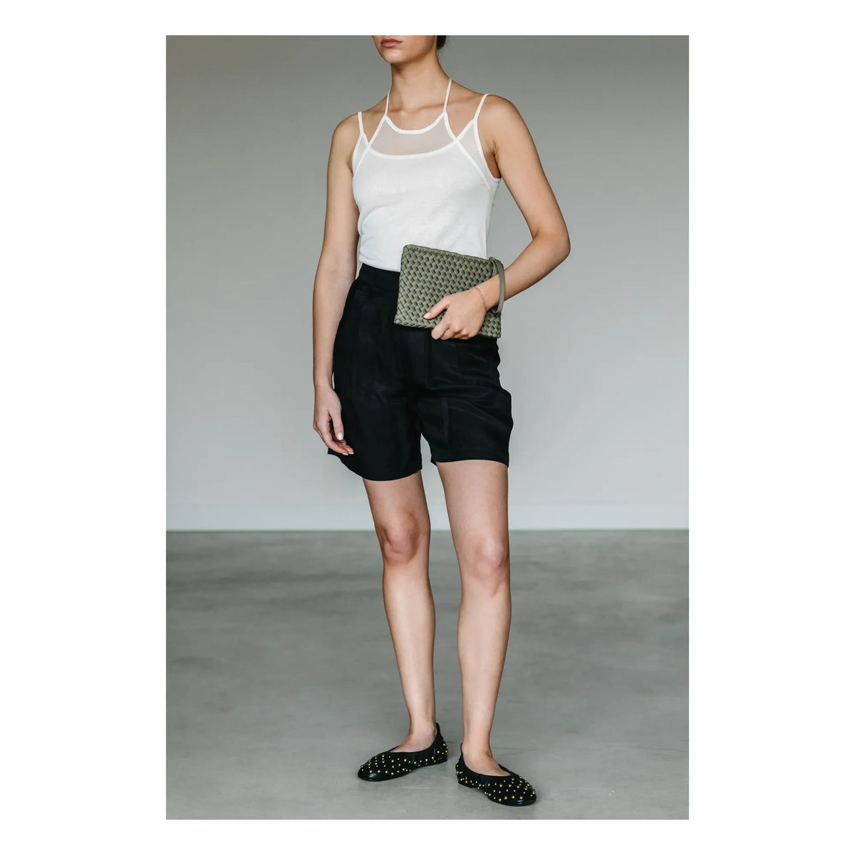 Marrea - Marrea clutch çanta | Açık haki
