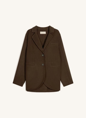 Vanessa Bruno - Marc Reversible Wool Jacket | Chocolate