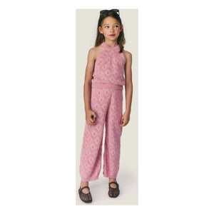 Mipounet - Gala Tığ İşi Pantolon | Toz Pembe