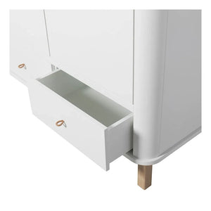 Oliver Furniture - Armario de 2 Puertas de Roble | Blanco