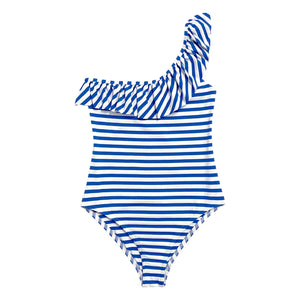 Sunchild - Joyce Gestreifter Badeanzug | Blau