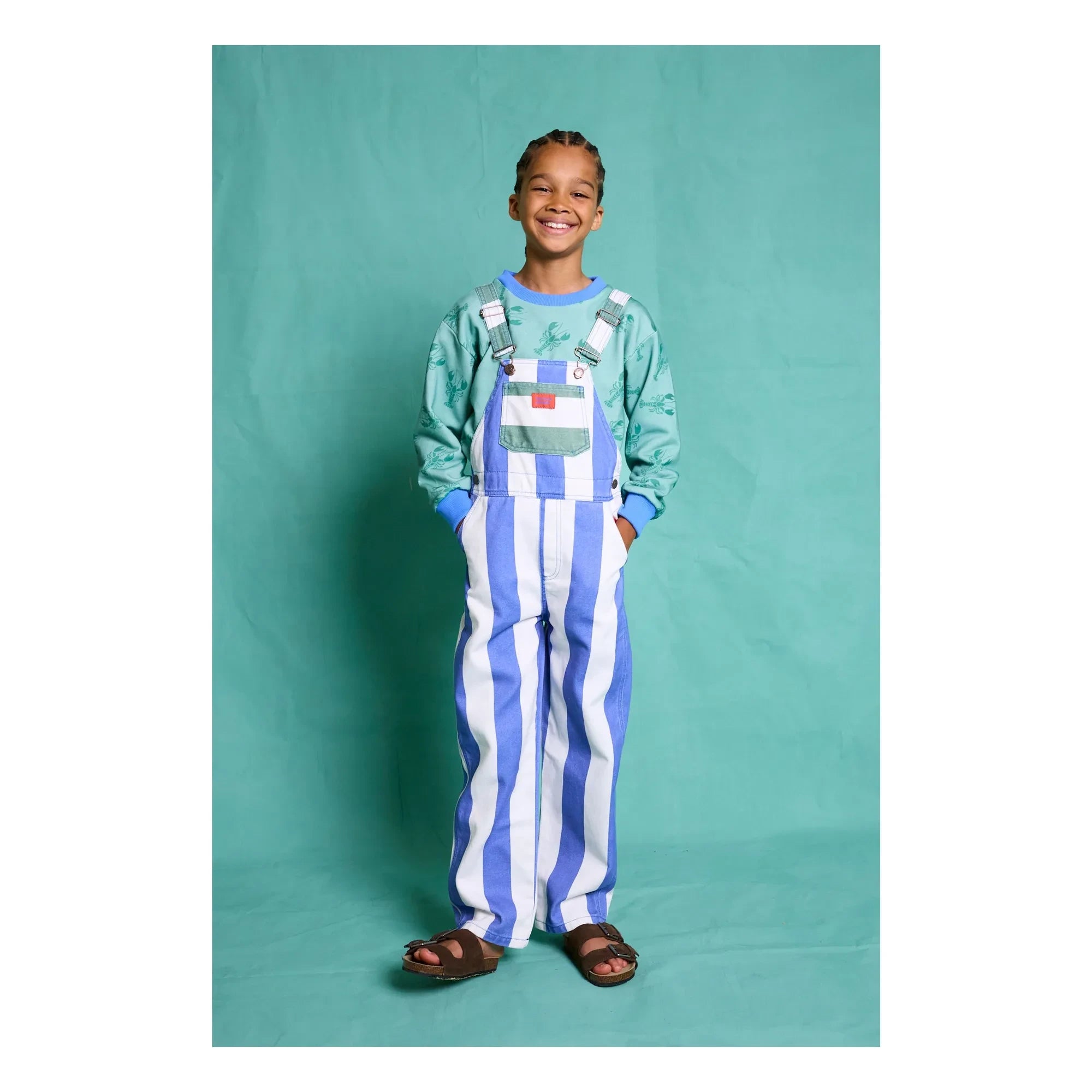 Favorite People - Striped Romper | Blue