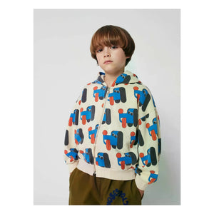 Bobo Choses - Kapüşonlu Sweat Dogs Organik Pamuk | Bej