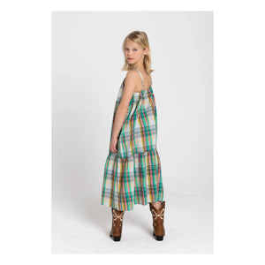 Hundred Pieces - Dress Sanda Kareli | Şeftali